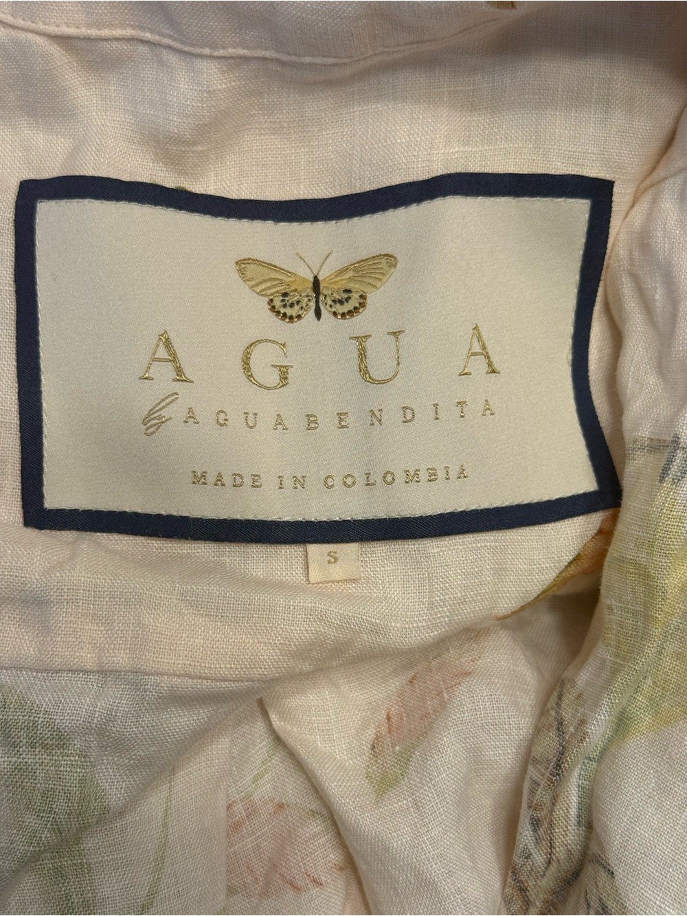 Agua Bendita Pink Floral Button-Down Shirt - Picture 4 of 6